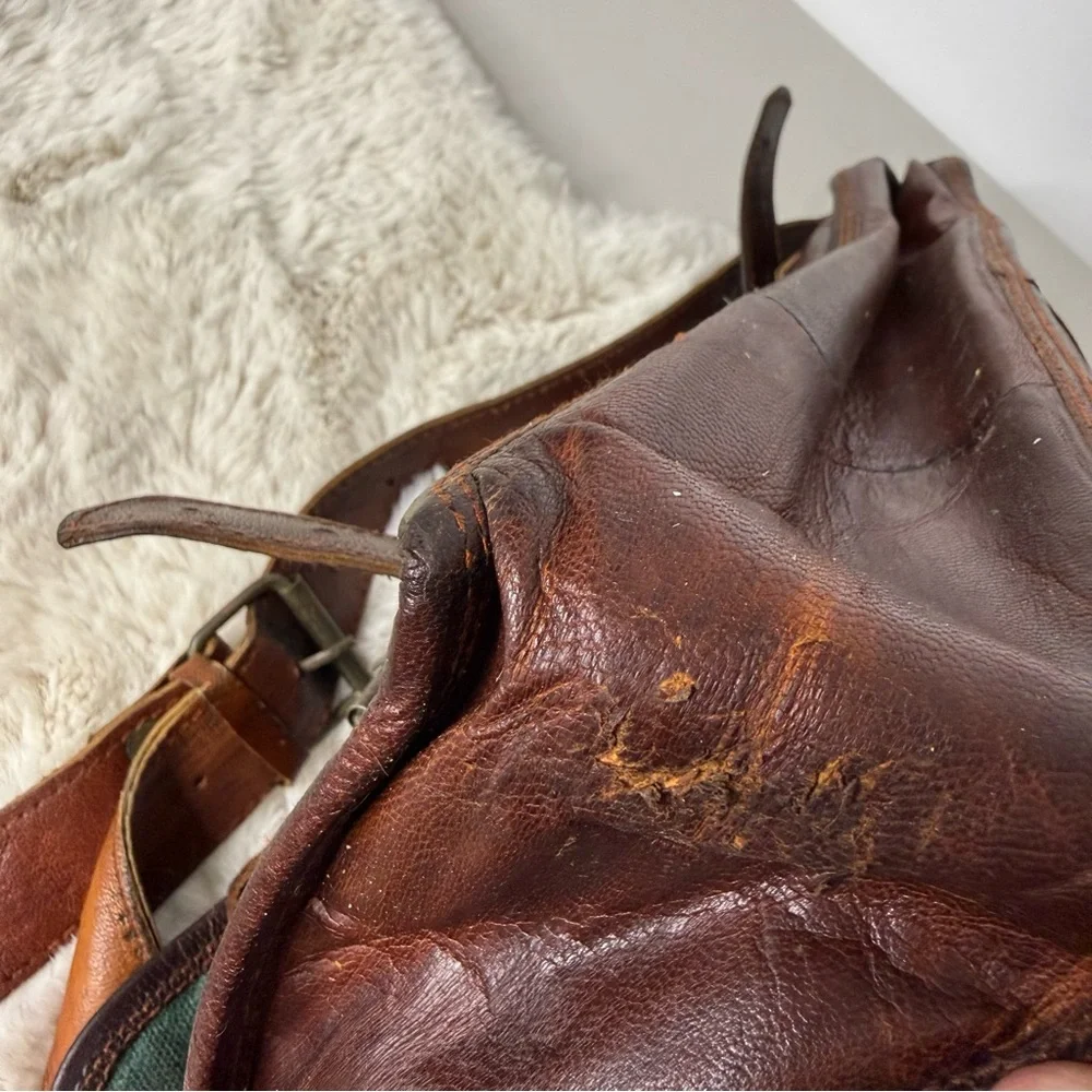 Vintage Toni Classic‎ Brown Leather Men's Messenger Bag